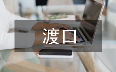 渡口渡船專項(xiàng)整治工作匯報(bào)